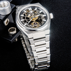 Stainless Steel Strap Case 40mm Automatic Mechanical Watch Hollowed Out Waterproof BGW9 Mechanical Watch