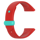 28mm Red Rice Watch 3-Soft Glue Buckle Watch Strap Portable Replacement Smart Silicone Watch Strap